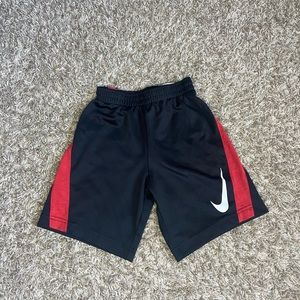 Nike Black and Red Athletic Shorts size 6 boys